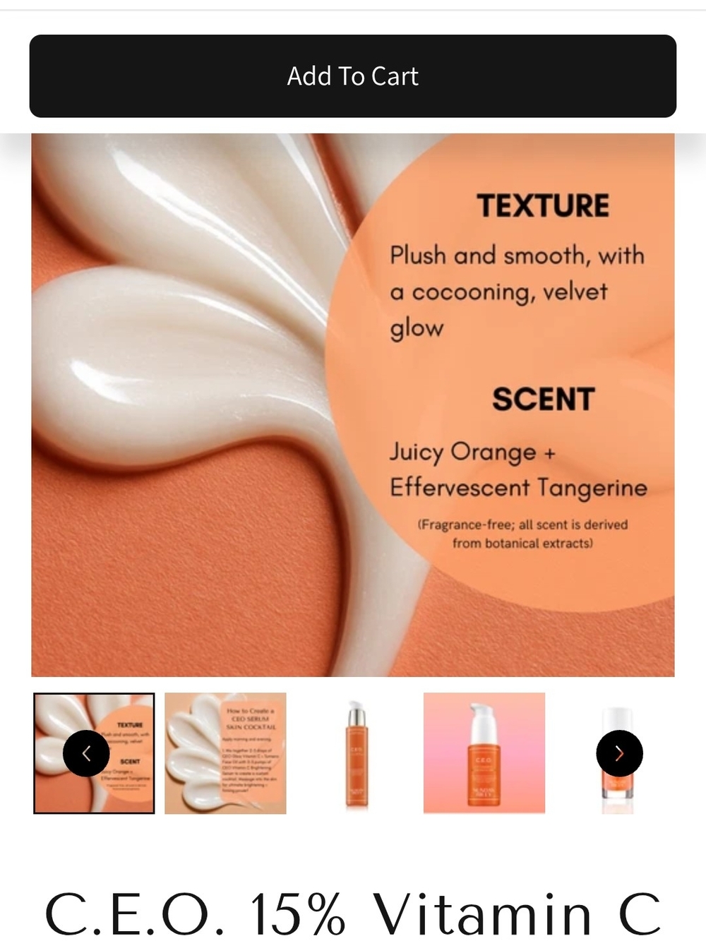 Sunday Riley Bright Orange C.E.O. 15% Vitamin C Brightening Serum Bottle...NW. - Picture 3 of 9